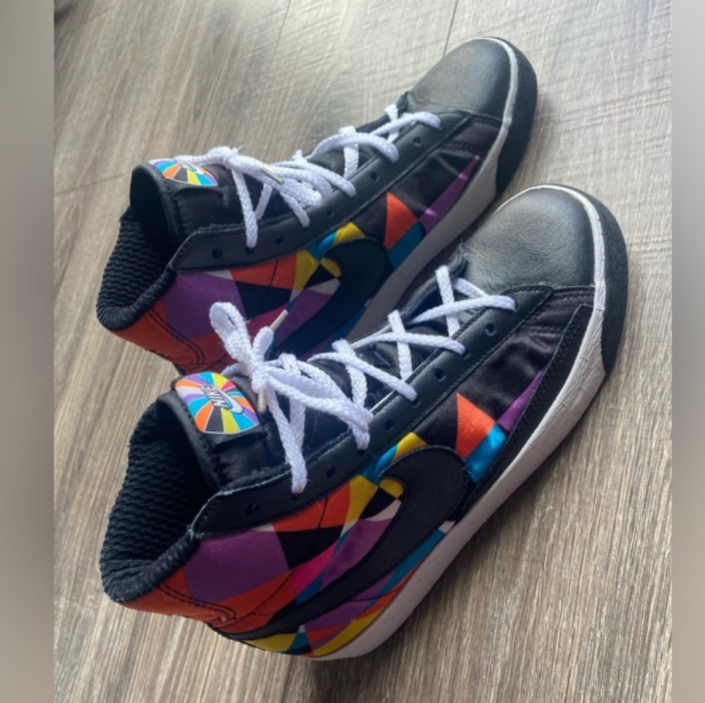 Colorful High-Top Sneakers
